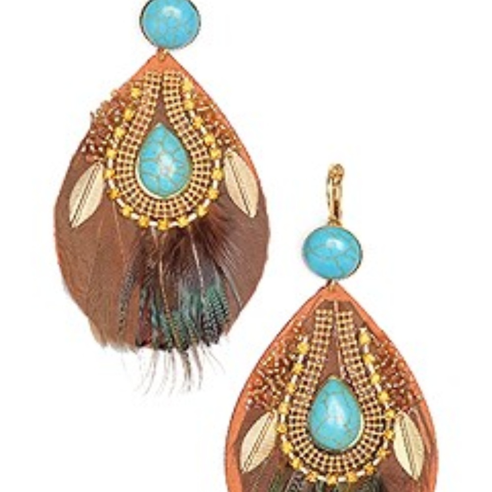 Turquoise & Silver Choker with Pierced Earring Set